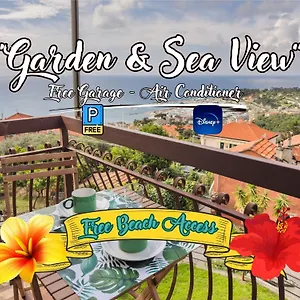 Garden & Sea View - Free Access And Garage - Wifi Varazze